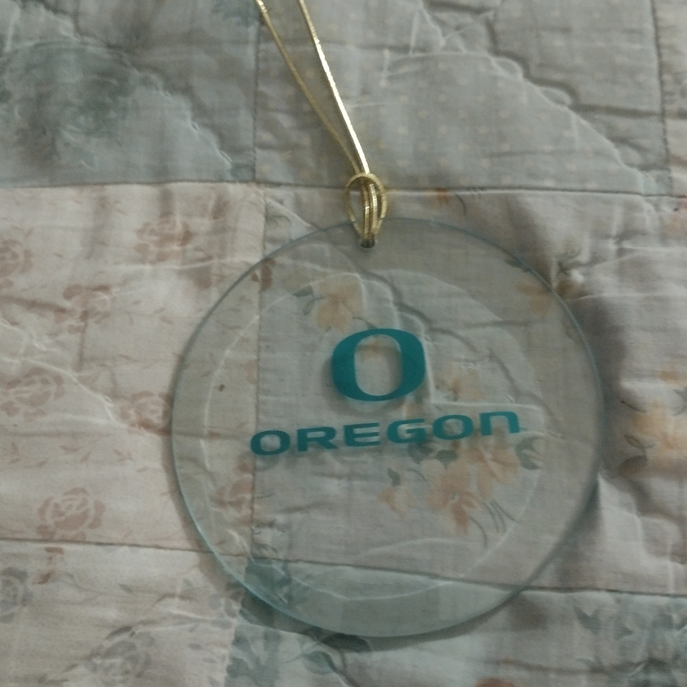 Oregon Clear Hanging Ornament